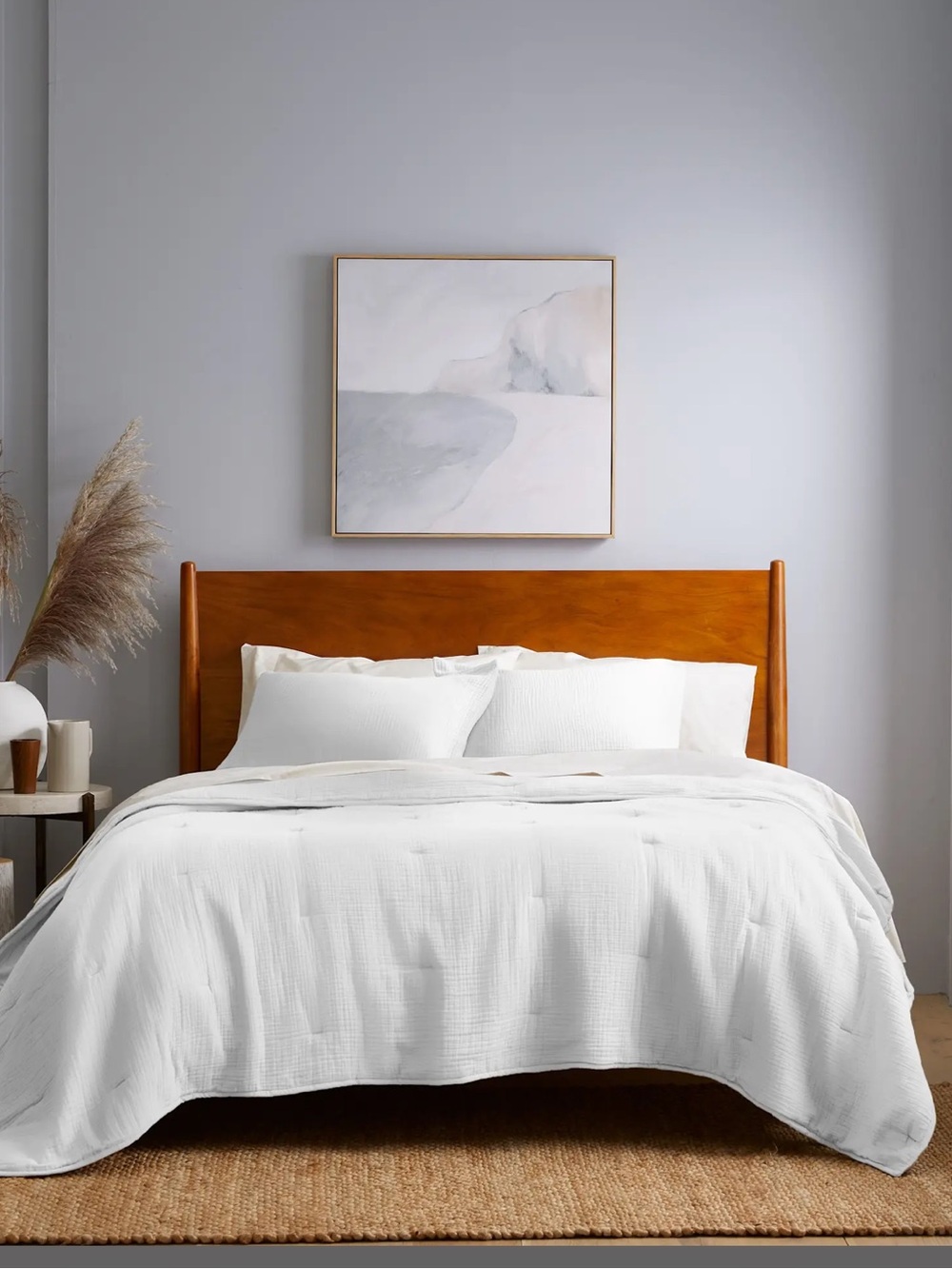 NWT Quince Organic Cotton Gauze Dream Quilt in White!